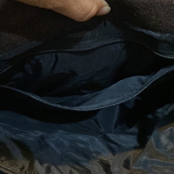 Leather Messenger Bag Color Brown Bag/Backpack Sz 14”x14”x3.5” 1 Button 1Pocket - Picture 8 of 15